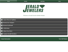 Tablet Screenshot of jeraldjewelers.com